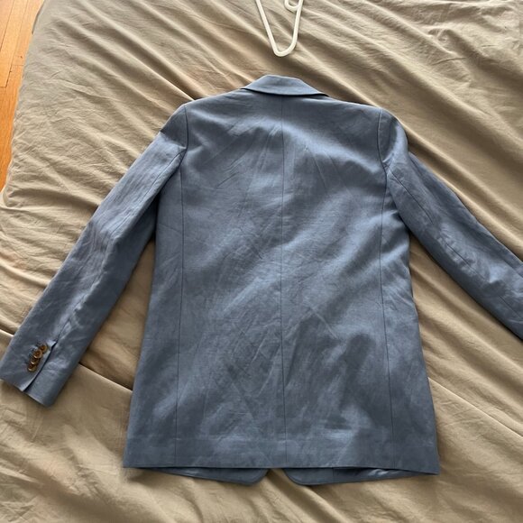 Everlane Oversized Lightweight Blazer in light blue (size 00) - Picture 7 of 8